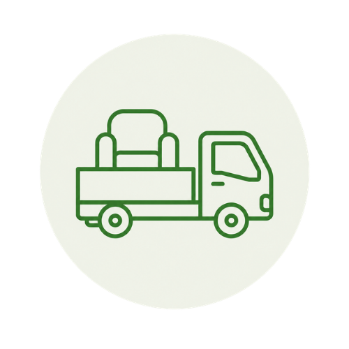 Icon für Einzeltransporte von Möbeln