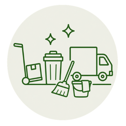 Icon für Reinigung, Räumung, Entsorgung und Umzug