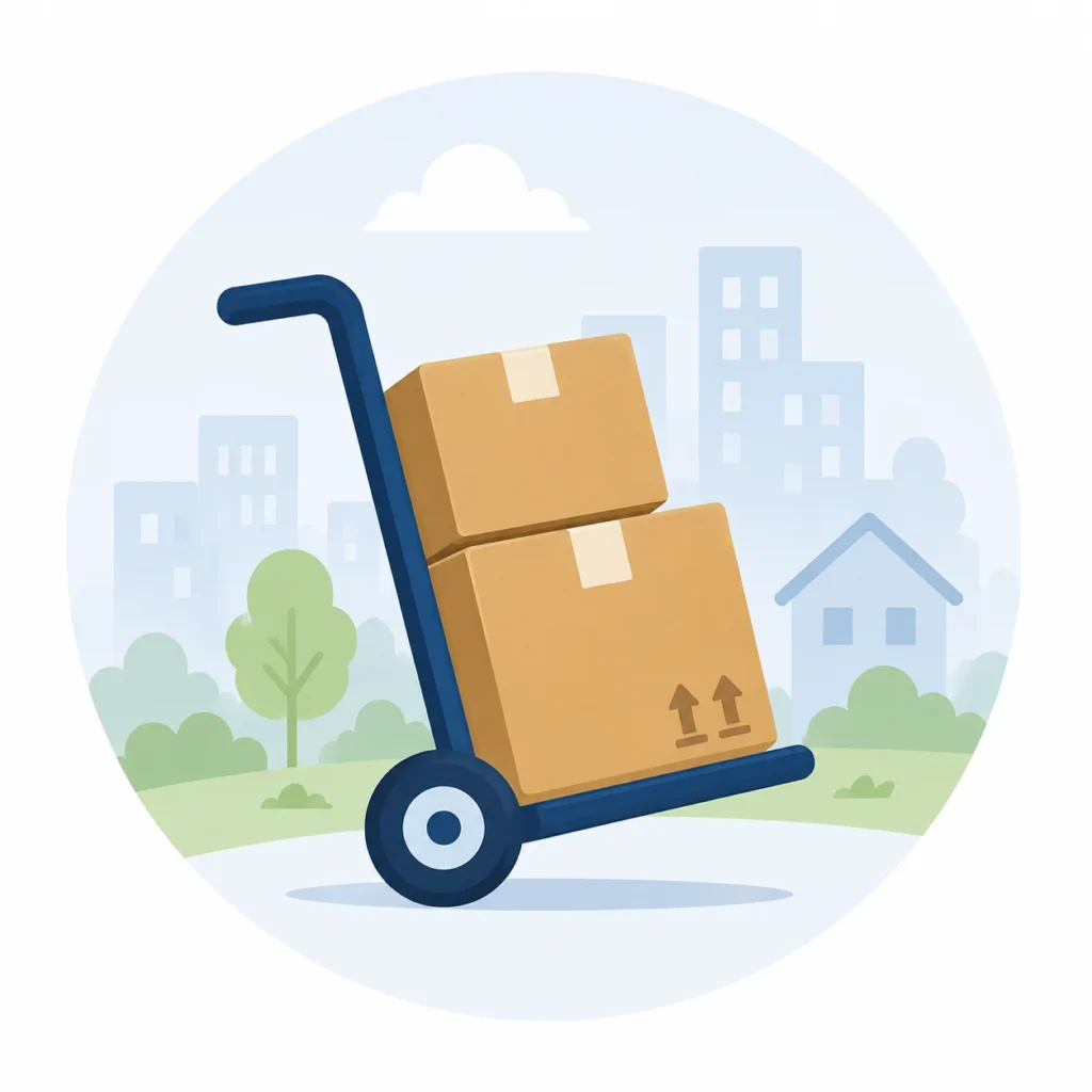 Illustration für Umzug und Transport
